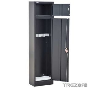 Gun-5 lapraszerelt fegyverszekrény fekete, kulcsos zárral