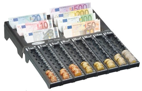 Concept Notes eurós bankjegytartó és pénzérme tálca